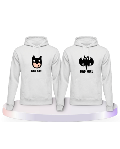 Gemeinsamer Look: Bad Boy Bad Girl Hoodies | Paarpulli