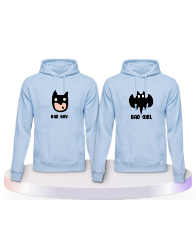 Gemeinsamer Look: Bad Boy Bad Girl Hoodies | Paarpulli