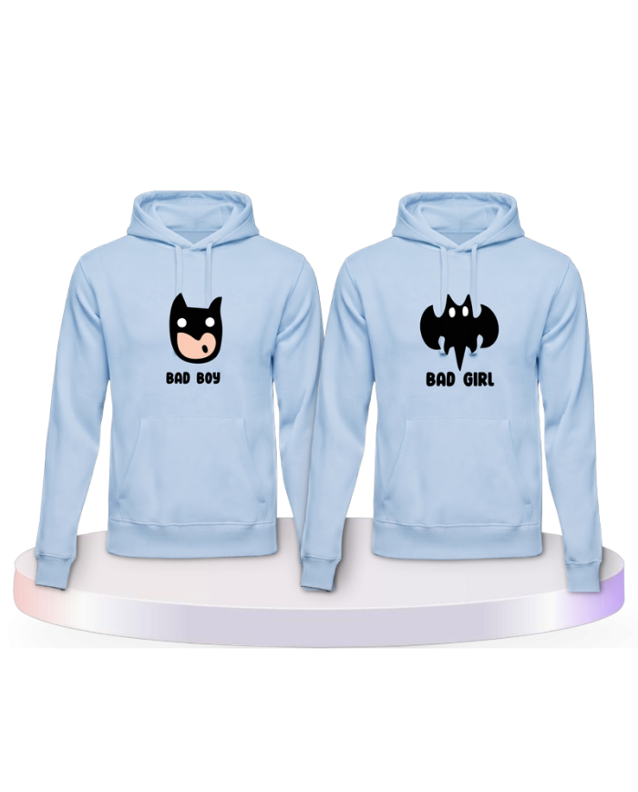 Gemeinsamer Look: Bad Boy Bad Girl Hoodies | Paarpulli