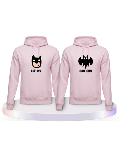 Gemeinsamer Look: Bad Boy Bad Girl Hoodies | Paarpulli