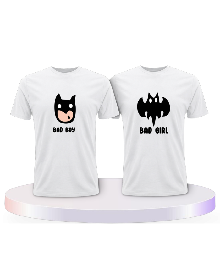 Bad Boy Bad Girl Couple T-Shirts kaufen | Paarpulli