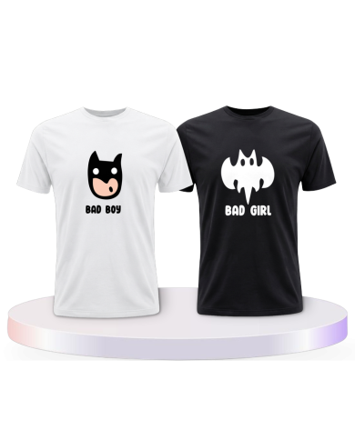 Bad Boy Bad Girl Couple T-Shirts kaufen | Paarpulli