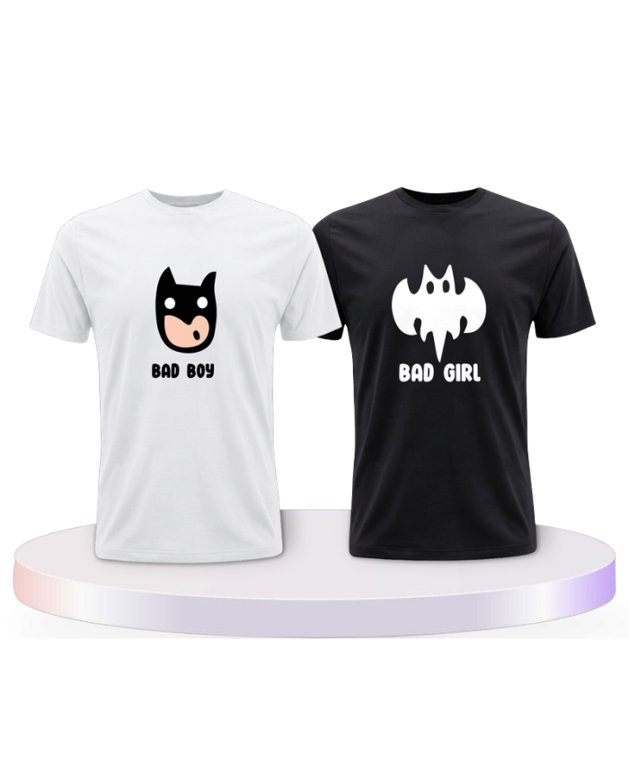 Bad Boy Bad Girl Couple T-Shirts kaufen | Paarpulli