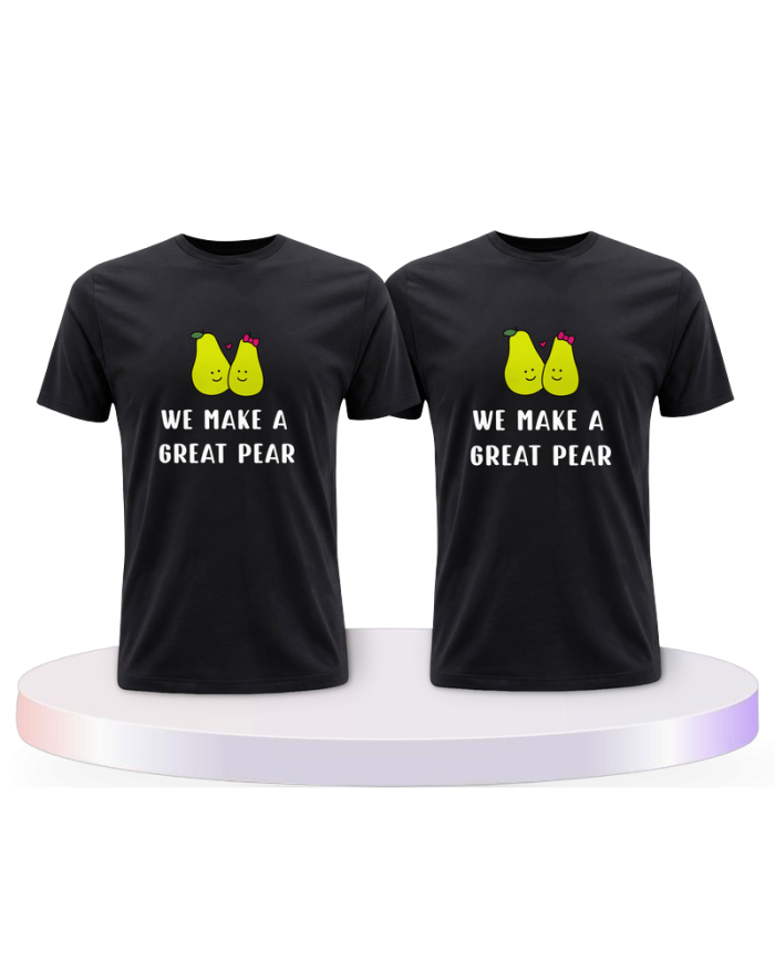 Gemeinsamer Look: We make a great Pear T-Shirts | Paarpulli
