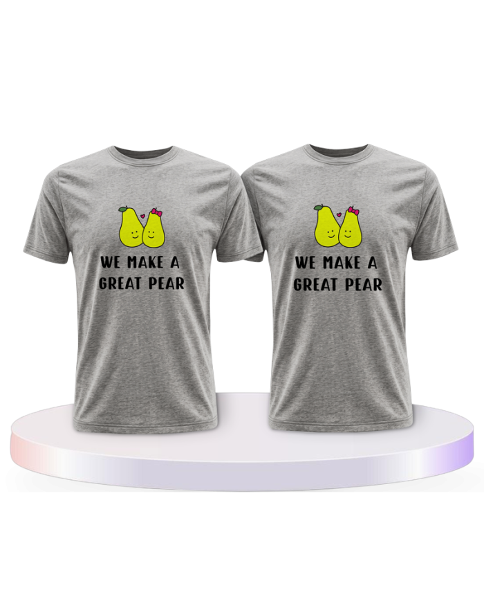 Gemeinsamer Look: We make a great Pear T-Shirts | Paarpulli