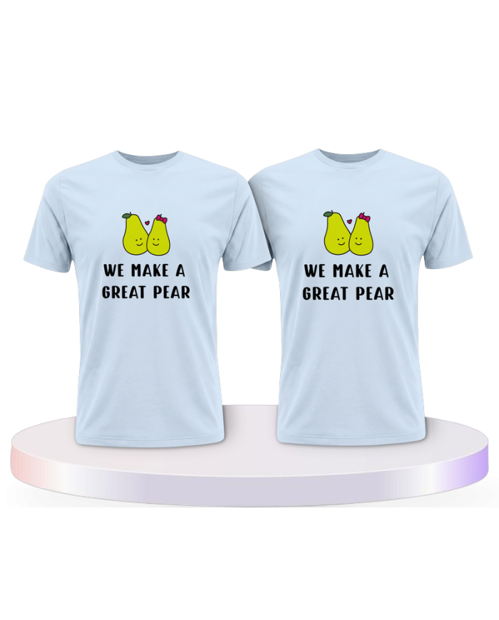 Gemeinsamer Look: We make a great Pear T-Shirts | Paarpulli