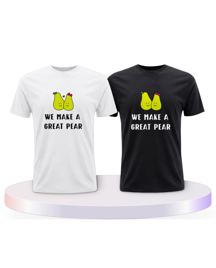 Gemeinsamer Look: We make a great Pear T-Shirts | Paarpulli