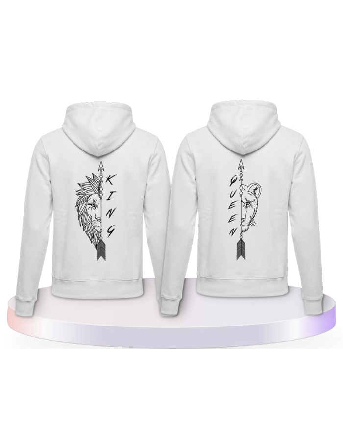 Lion King und Lion Queen Couple Hoodies kaufen | Paarpulli