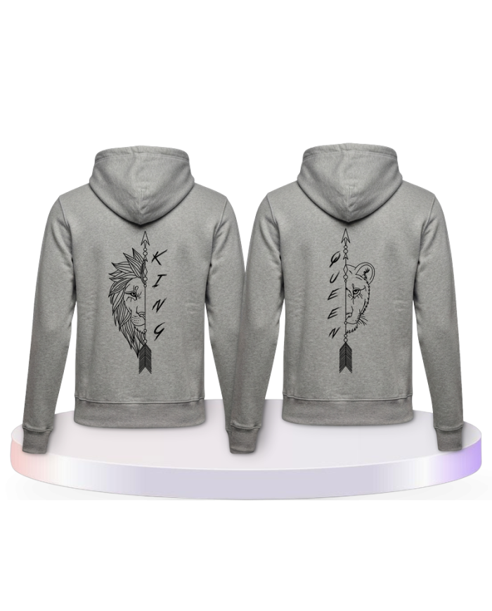 Lion King und Lion Queen Couple Hoodies kaufen | Paarpulli