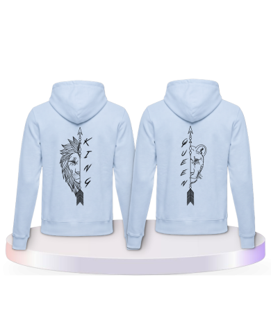 Lion King und Lion Queen Couple Hoodies kaufen | Paarpulli