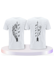 Gemeinsamer Look: Lion King und Lion Queen T-Shirts | Paarpulli