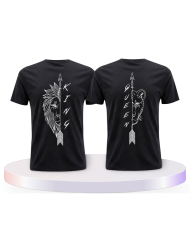 Gemeinsamer Look: Lion King und Lion Queen T-Shirts | Paarpulli