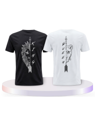 Gemeinsamer Look: Lion King und Lion Queen T-Shirts | Paarpulli