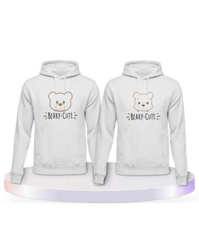 Partnerlook Hoodies mit Beary Cute Bear Family | Paarpulli
