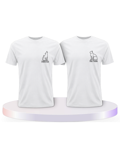 Gemeinsamer Look: Different but Same T-Shirts | Paarpulli