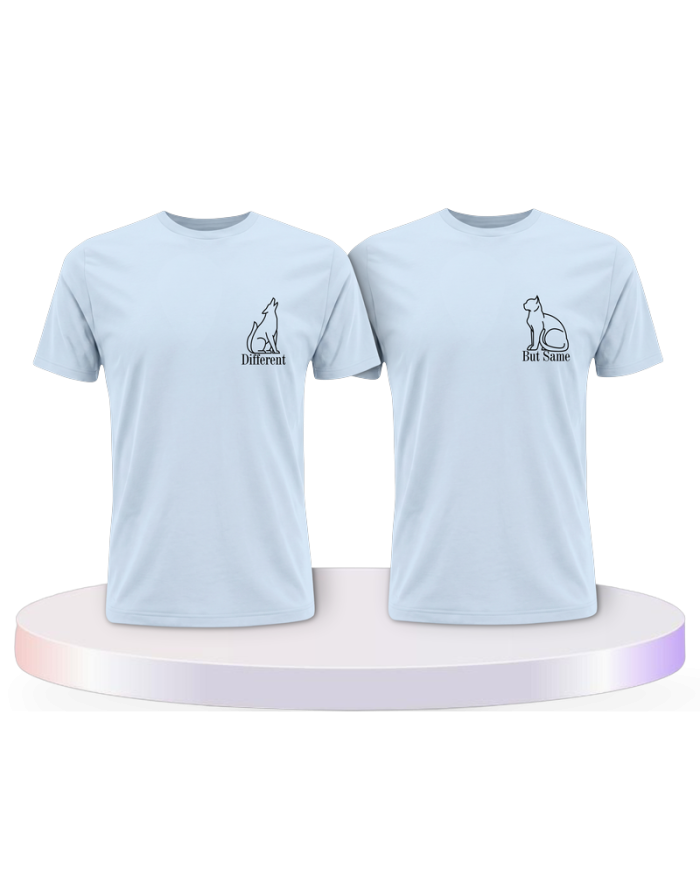 Gemeinsamer Look: Different but Same T-Shirts | Paarpulli