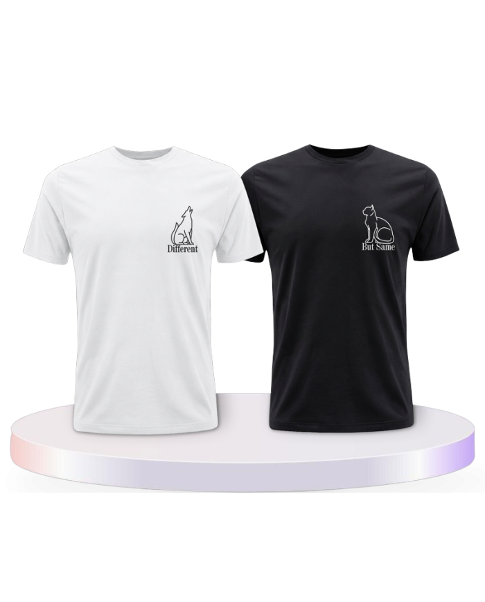 Gemeinsamer Look: Different but Same T-Shirts | Paarpulli
