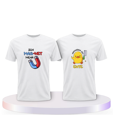 Ich mag net mehr Psychisch am Ente Couple T-Shirts kaufen | Paarpulli