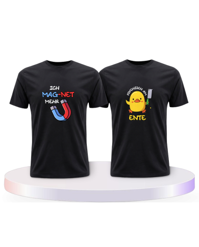 Ich mag net mehr Psychisch am Ente Couple T-Shirts kaufen | Paarpulli