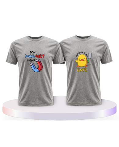 Ich mag net mehr Psychisch am Ente Couple T-Shirts kaufen | Paarpulli