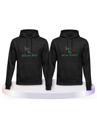 Ho ho hol mein Bier! / Prosecco! Christmas Pärchen Hoodies | Paarpulli
