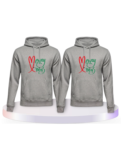 Gemeinsamer Look: Merry X Mas Christmas Hoodies | Paarpulli