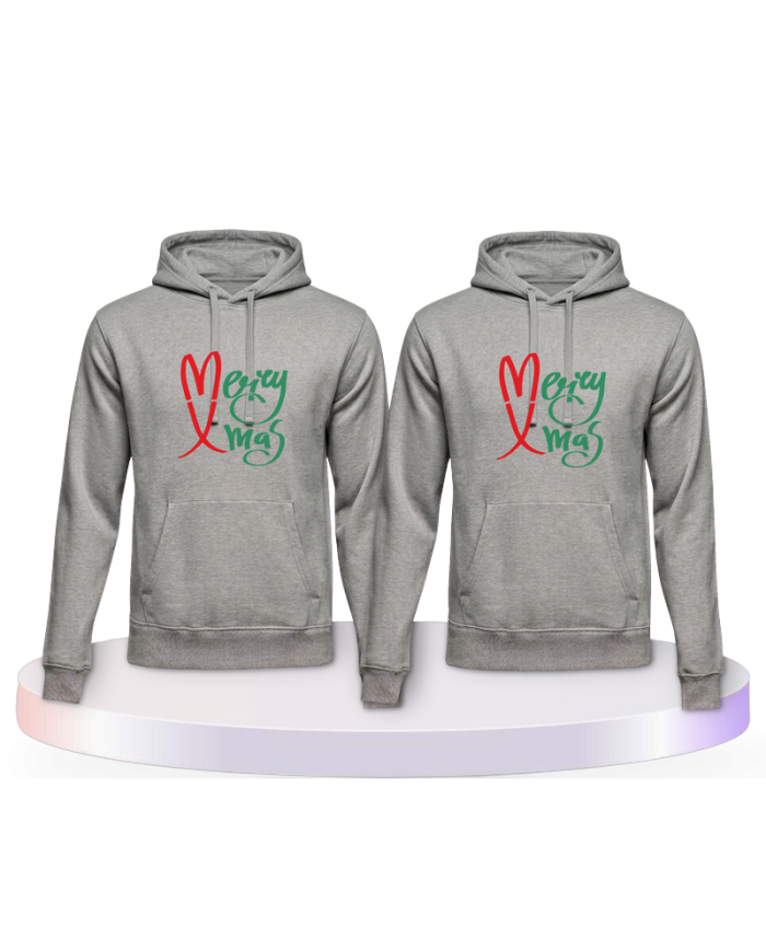 Gemeinsamer Look: Merry X Mas Christmas Hoodies | Paarpulli