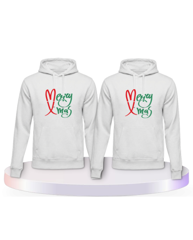 Gemeinsamer Look: Merry X Mas Christmas Hoodies | Paarpulli