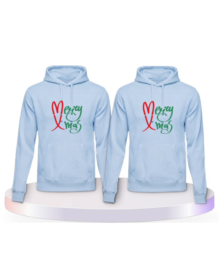 Gemeinsamer Look: Merry X Mas Christmas Hoodies | Paarpulli