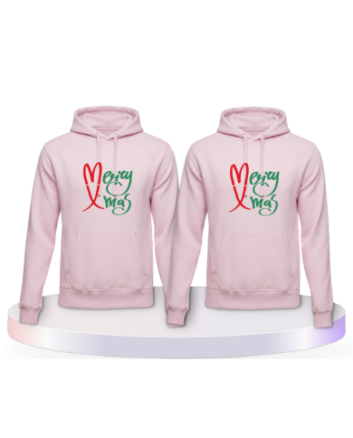 Gemeinsamer Look: Merry X Mas Christmas Hoodies | Paarpulli