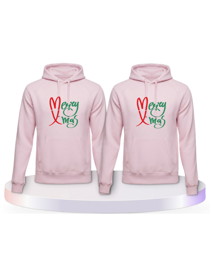Gemeinsamer Look: Merry X Mas Christmas Hoodies | Paarpulli
