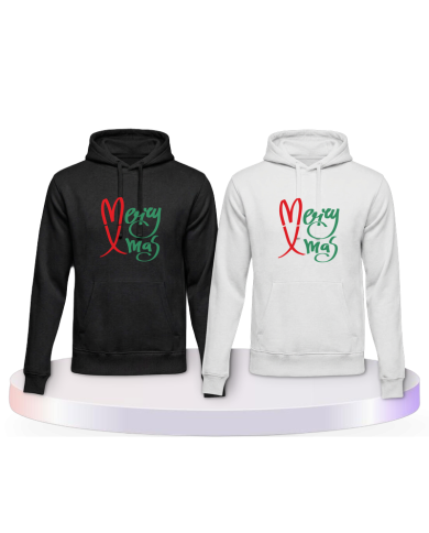 Gemeinsamer Look: Merry X Mas Christmas Hoodies | Paarpulli