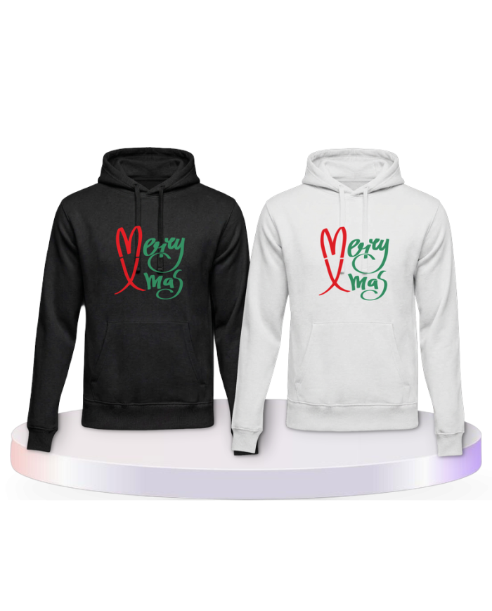 Gemeinsamer Look: Merry X Mas Christmas Hoodies | Paarpulli