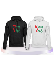 Gemeinsamer Look: Merry X Mas Christmas Hoodies | Paarpulli