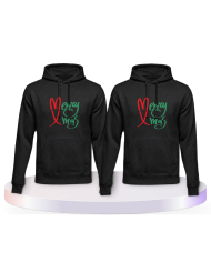 Gemeinsamer Look: Merry X Mas Christmas Hoodies | Paarpulli