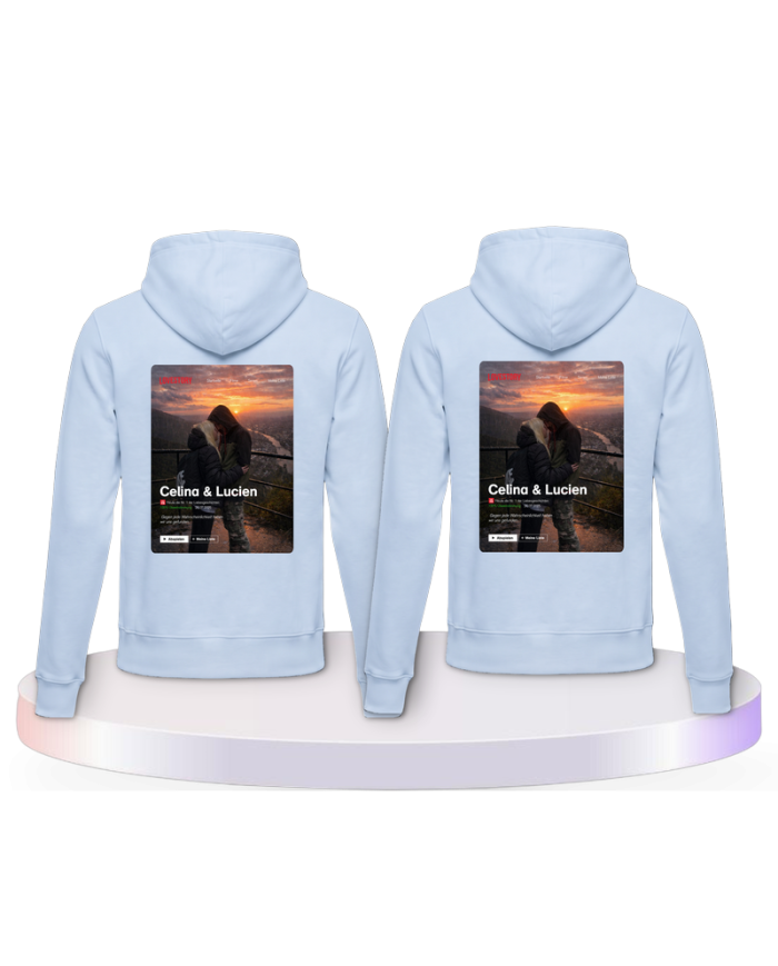 Gemeinsamer Look: Lovestory Personal Cover Hoodies | Paarpulli