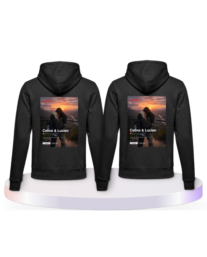 Gemeinsamer Look: Lovestory Personal Cover Hoodies | Paarpulli