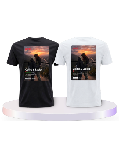 Lovestory Personal Cover Pärchen T-Shirts mit Herz | Paarpulli