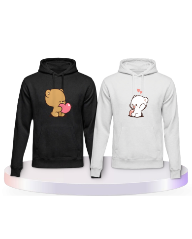 Milk and Mocha Pärchen Hoodies | Paarpulli