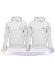 Partnerlook Hoodies mit Together Forever Händchen | Paarpulli
