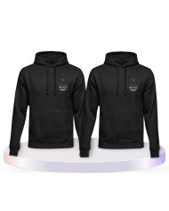 Partnerlook Hoodies mit Together Forever Händchen | Paarpulli