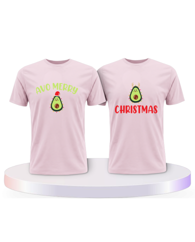Avo Merry Christmas Pärchen T-Shirts | Paarpulli