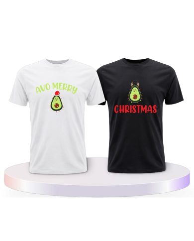Avo Merry Christmas Pärchen T-Shirts | Paarpulli