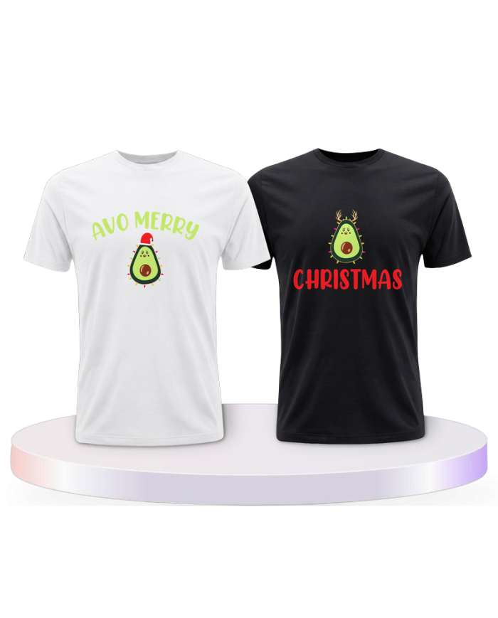 Avo Merry Christmas Pärchen T-Shirts | Paarpulli
