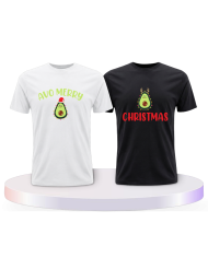 Avo Merry Christmas Pärchen T-Shirts | Paarpulli