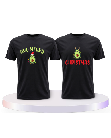Avo Merry Christmas Pärchen T-Shirts | Paarpulli