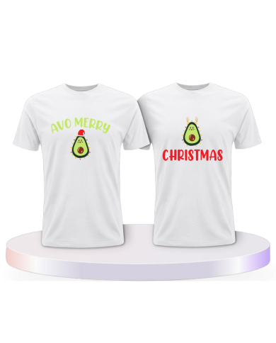 Avo Merry Christmas Pärchen T-Shirts | Paarpulli
