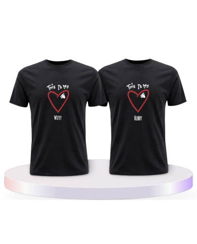 This is my Wifey and Hubby Couple T-Shirts kaufen | Paarpulli