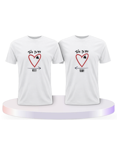 This is my Wifey and Hubby Couple T-Shirts kaufen | Paarpulli