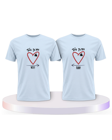 This is my Wifey and Hubby Couple T-Shirts kaufen | Paarpulli